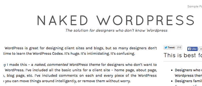 Naked | Tema vacion WordPress